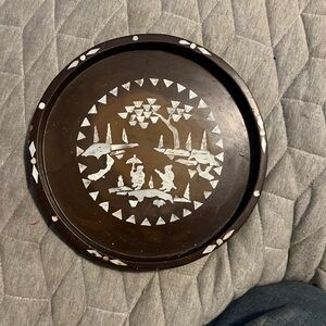 Decorative mother of pearl inlaid Tray